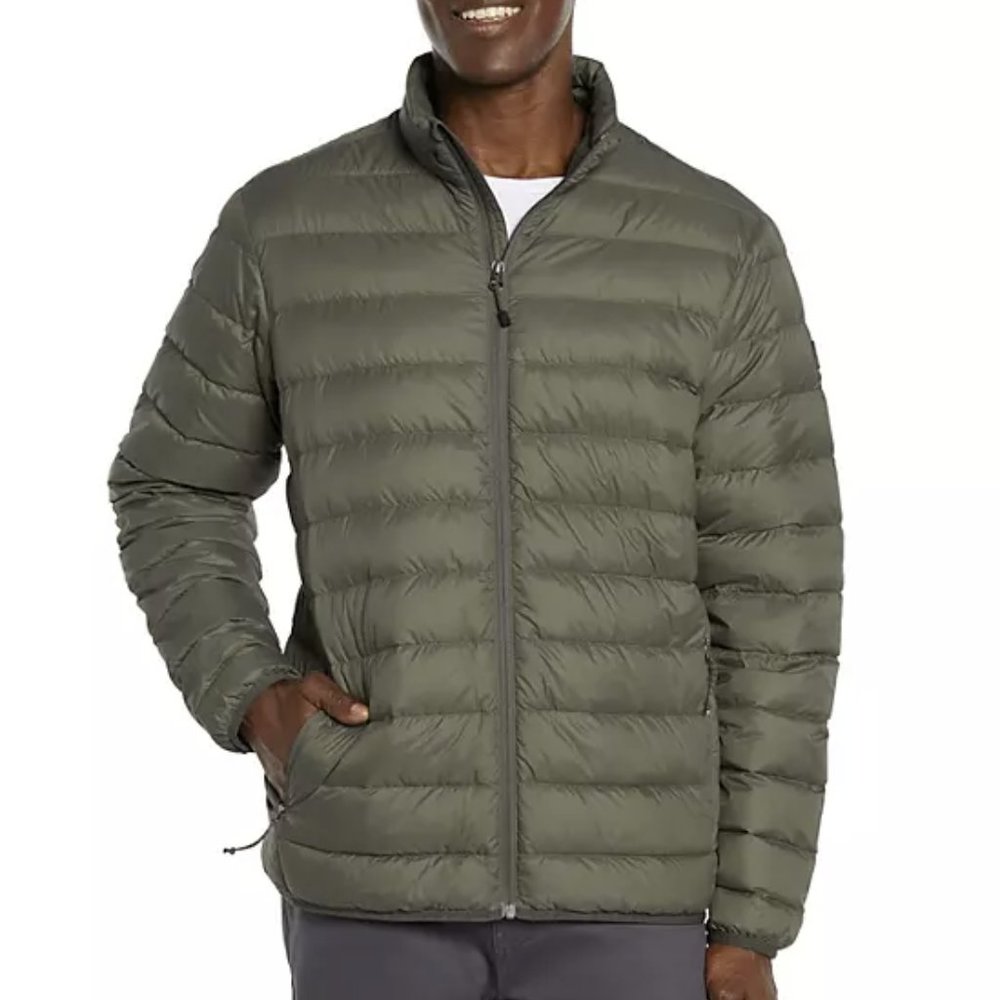 Eddie Bauer Men's Packable Down Jacket Water Repellent Dusky Green Size XXL NWT